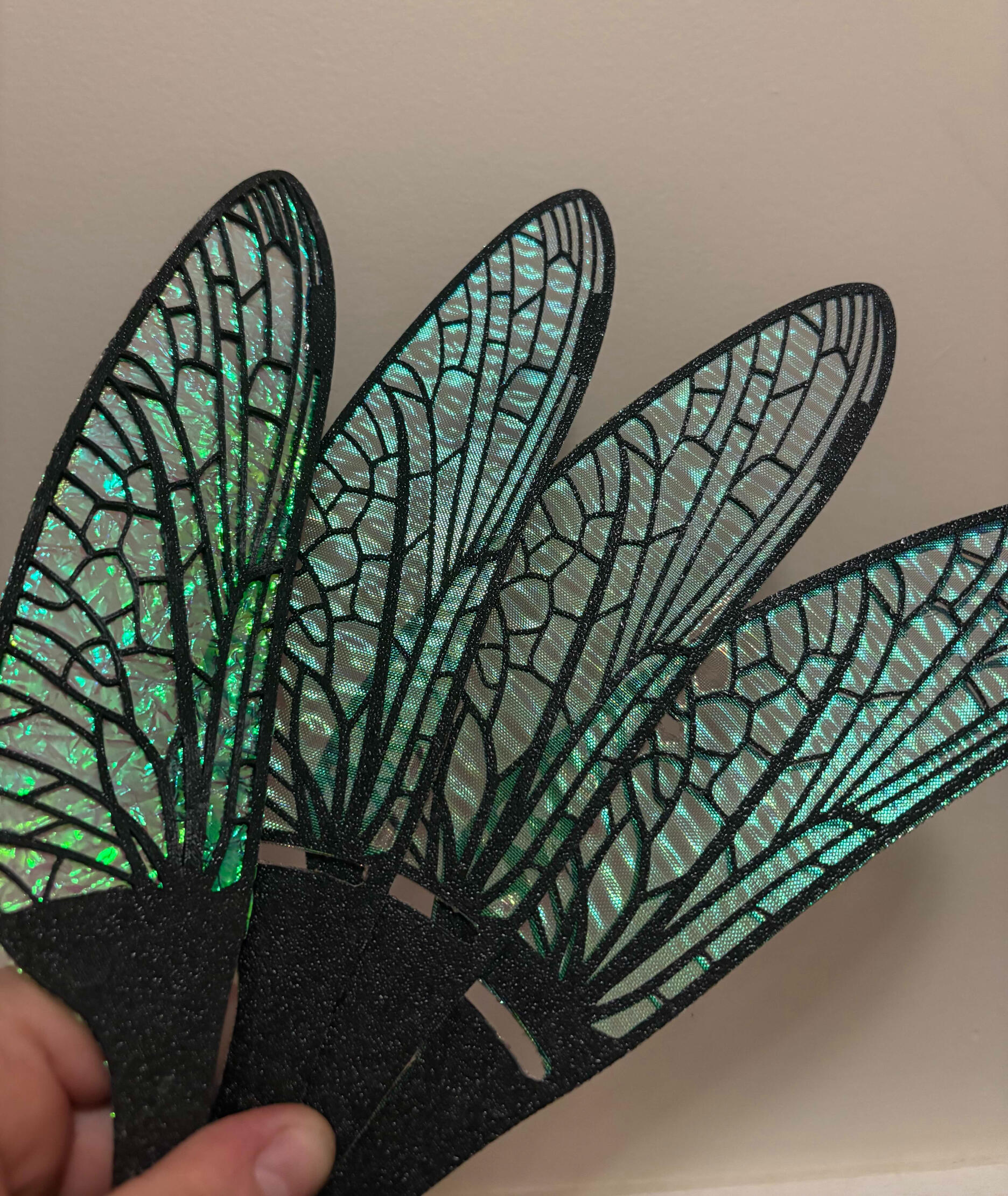 3D-printed fabric wings